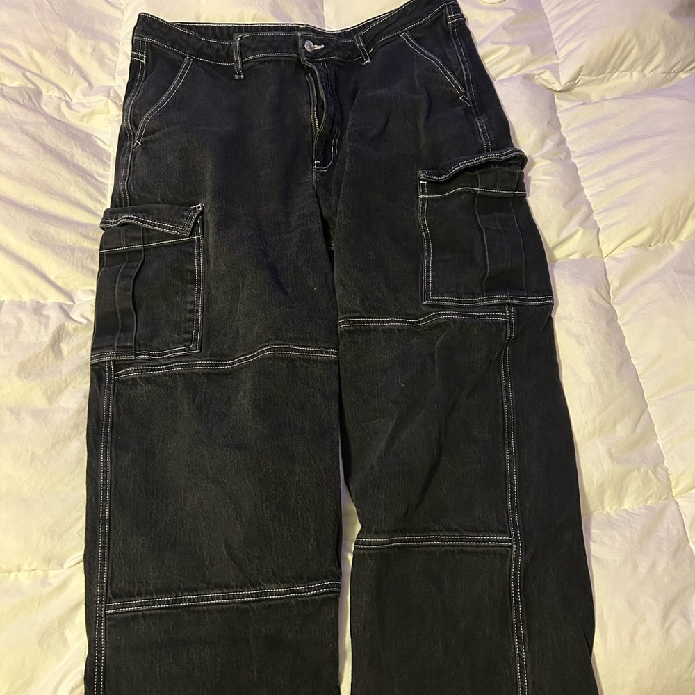 Wild Fables Women’s Black Cargo Work Pants